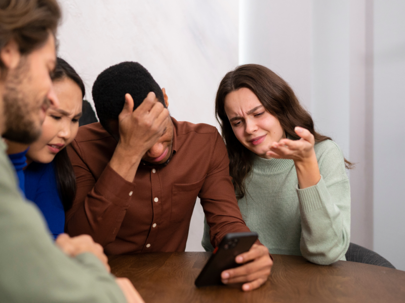 interação social com sinais de preconceito velado
